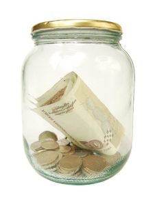 Moeny In The Jar Stock Photography Moeny In The Jar Stock Photography