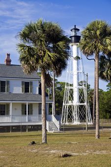 Cape San Blas Lighthouse Stock Photo