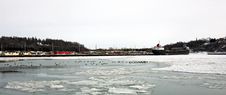 Frozen Marina Stock Image Frozen Marina Stock Image