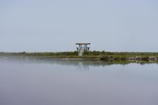 Observation Tower Reflecting In Water Stock Images Observation Tower Reflecting In Water Stock Images