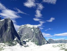 Winter Mountains Royalty Free Stock Photography Winter Mountains Royalty Free Stock Photography