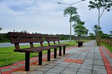 Long Chair In The Park Stock Images Long Chair In The Park Stock Images