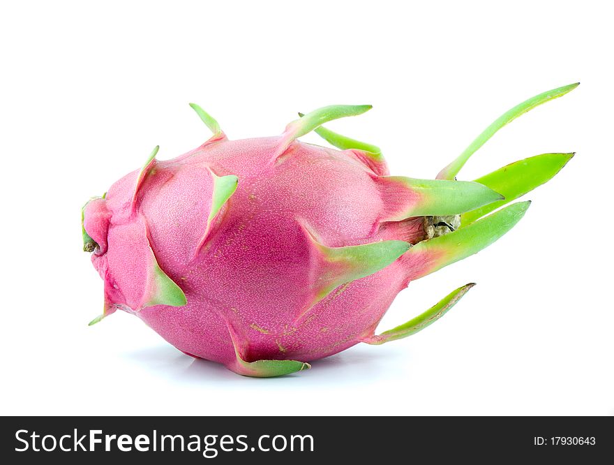 Dragon fruit isolated on white