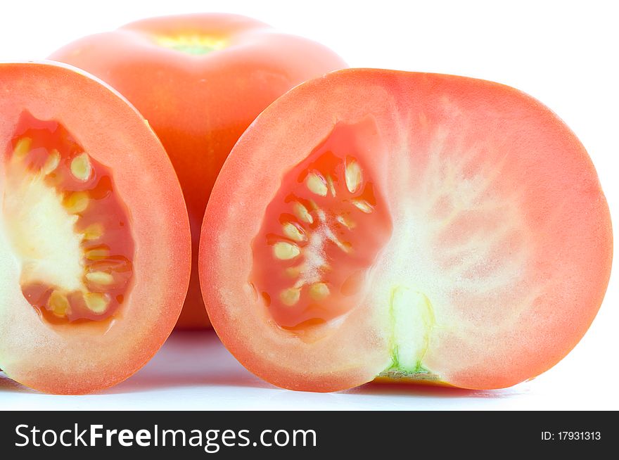 Tomato Isolated On White