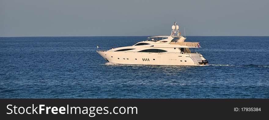 Luxury Yacht in the ocean