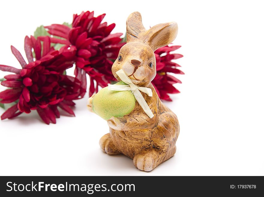 Easter Bunny With Flowers