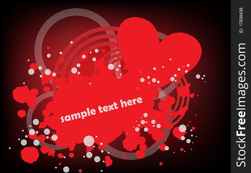 Heart abstract background with space for text. Heart abstract background with space for text