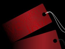 Red Sale Tag Royalty Free Stock Photography