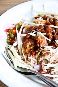 Thai Food Is Name Fried Rice With Shrimp Paste Stock Photos Thai Food Is Name Fried Rice With Shrimp Paste Stock Photos