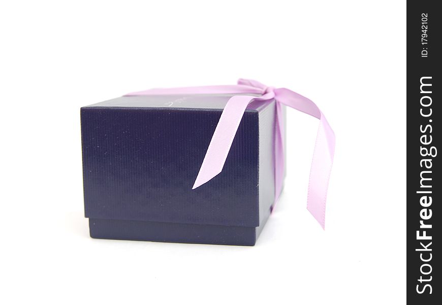 Beautiful Blue gift box holiday background
