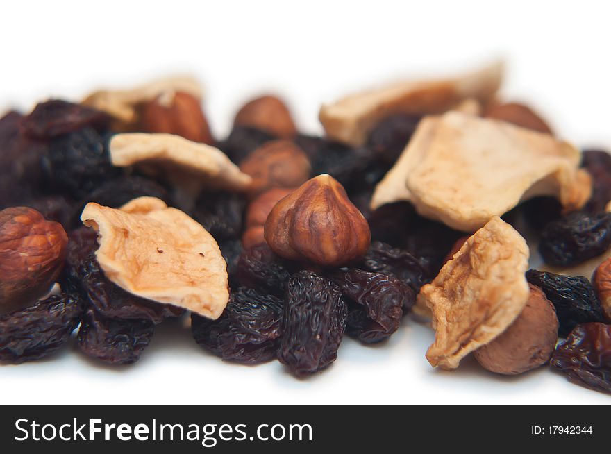 Sultanas, dried fruit and nuts