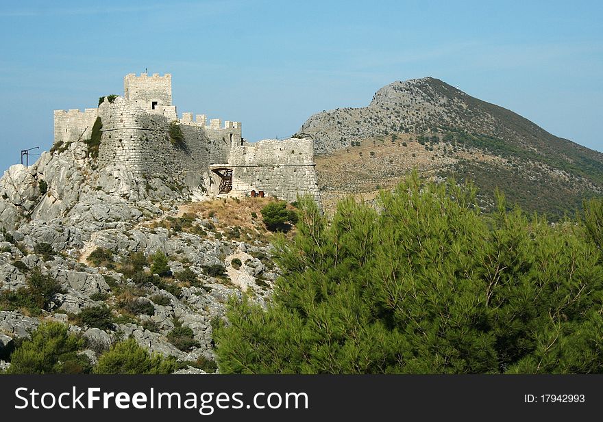 Starigrad - fort near Omis town, Croatia, Europe