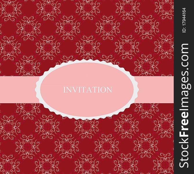Elegant invitation on special festivity. Elegant invitation on special festivity