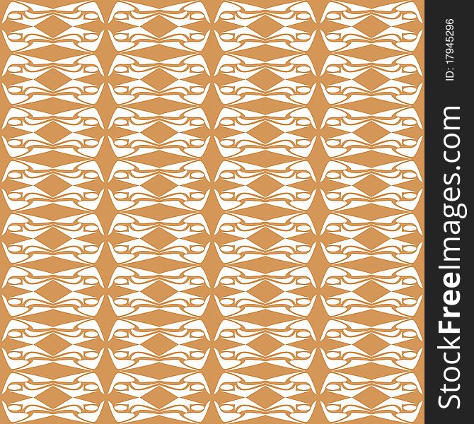 Seamless Floral Pattern Orange Pattern