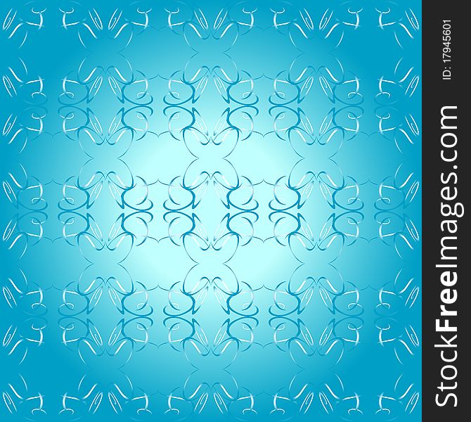 Seamless blue ornament decorative background pattern. Seamless blue ornament decorative background pattern