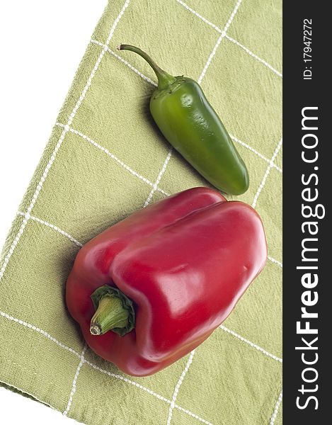 Red Bell Pepper and Jalapeno Pepper