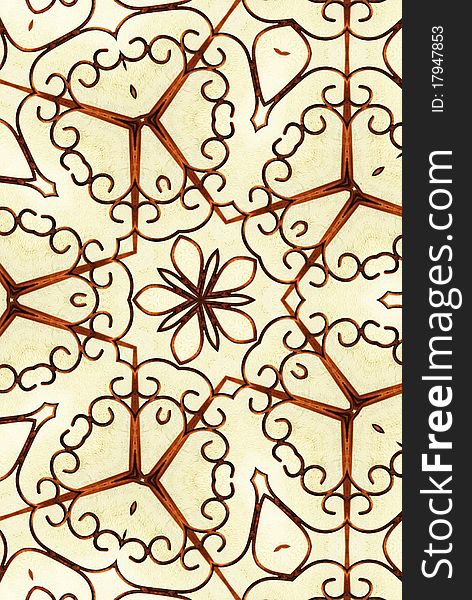 Golden Snowflake Kaleidoscope Decoration