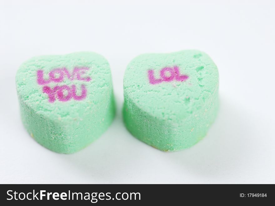 Colorful Valentine's day candies. Colorful Valentine's day candies