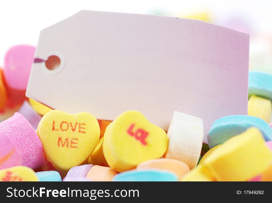 Colorful Valentine's day candies. Colorful Valentine's day candies