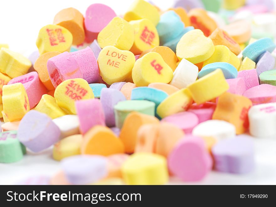 Valentine s day candies and letters