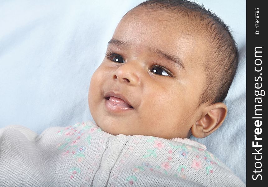 Indian Cute Baby Looking Happy