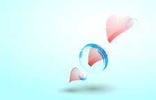 Heart In A Bubble Stock Image