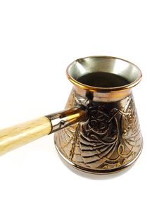 Copper Coffee Pot Royalty Free Stock Image Copper Coffee Pot Royalty Free Stock Image