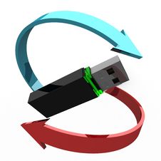 Computer Flash Royalty Free Stock Photos