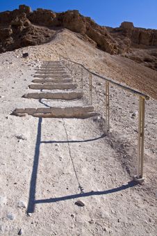 The Roman Ramp - Masada Royalty Free Stock Photos The Roman Ramp - Masada Royalty Free Stock Photos
