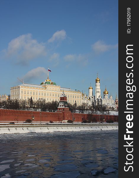 Panorama of the Moscow Kremlin.