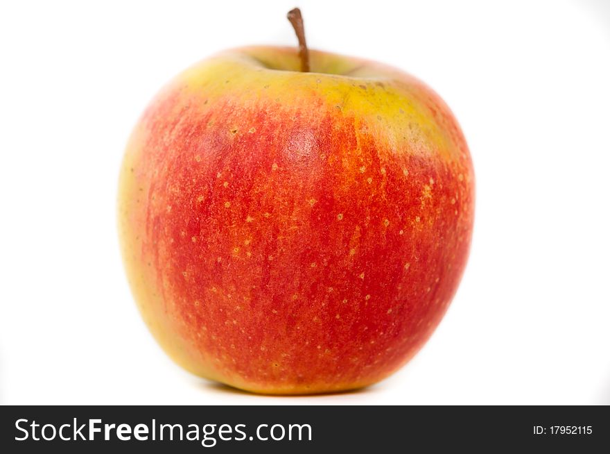 Red apple isolated on white