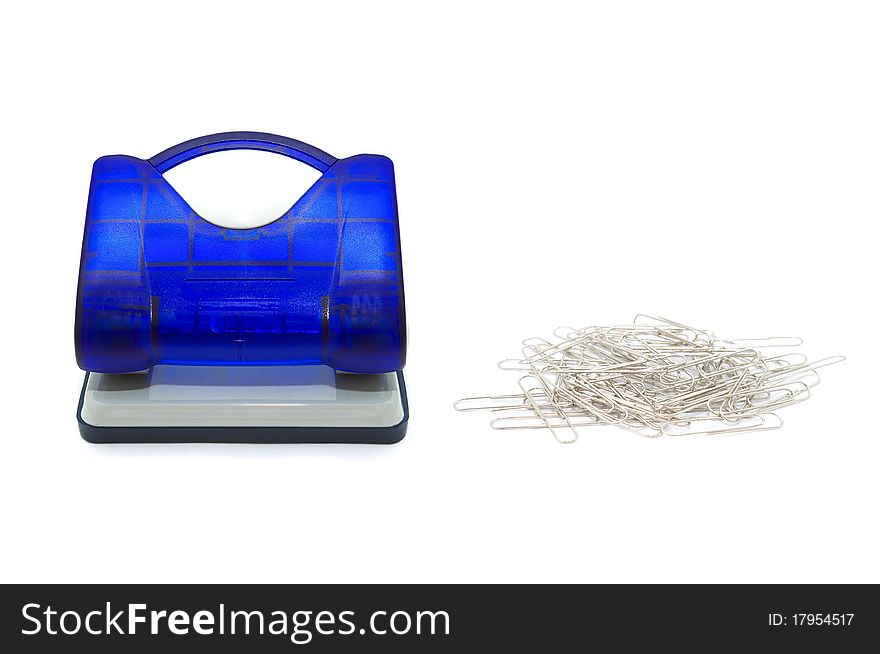 Hole Puncher With Paperclips