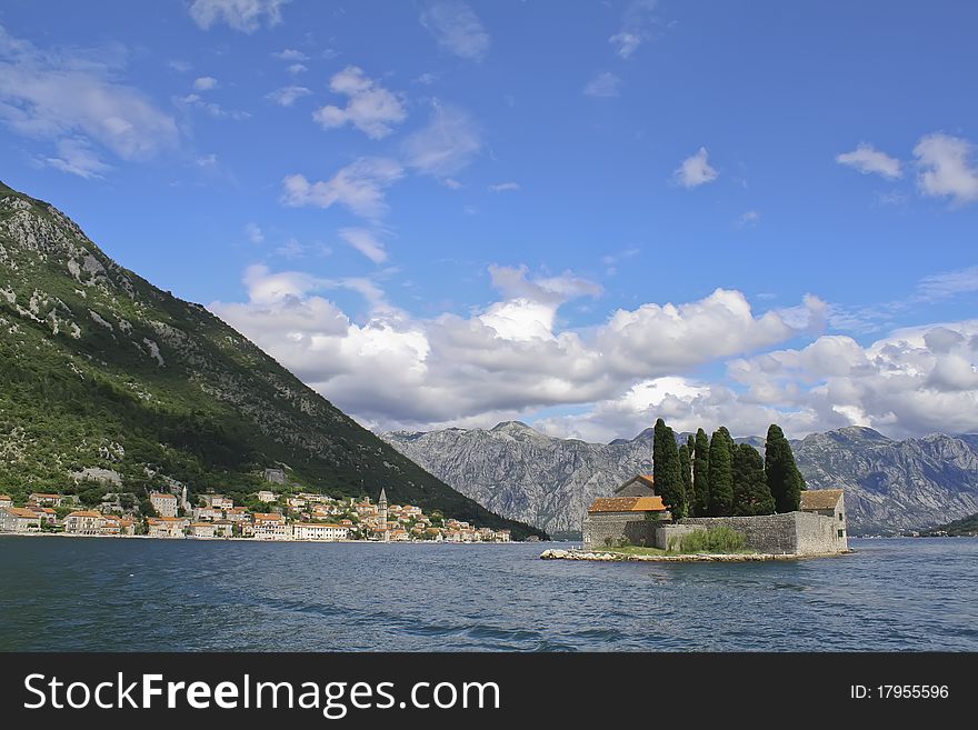 Ancient city on the sea shore. Ancient city on the sea shore