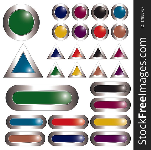 Colorful Metal Buttons