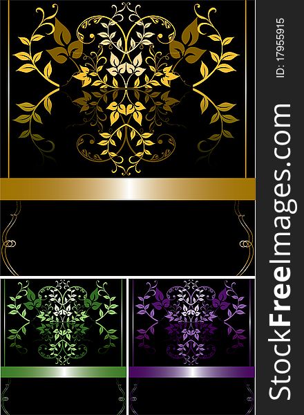 vector floral frame with space for your text