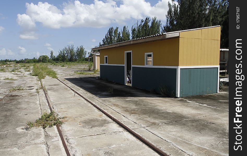 Photo Of An Old And Abandoned Train Depot Wood House