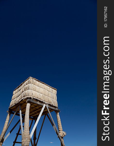 Watchtower Against Blue Sky