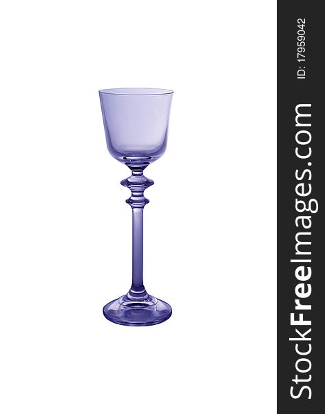 Glass cup on a thin stalk to the liquor. Glass cup on a thin stalk to the liquor