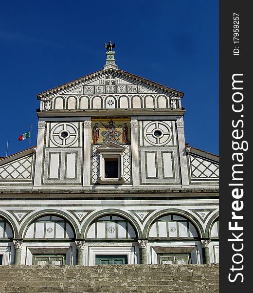 San Miniato Al Monte Church In Florence Italy