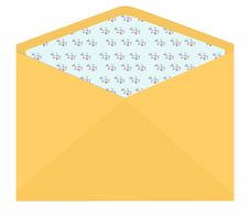 Vintage Envelope With Flower Pattern Inside Stock Images Vintage Envelope With Flower Pattern Inside Stock Images