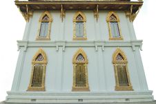 Gold Buddhist Monastery Window At Sanamchan Palace Stock Photos Gold Buddhist Monastery Window At Sanamchan Palace Stock Photos