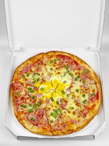 Pizza In Box Stock Images