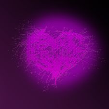 Heart Of The Spray Royalty Free Stock Images
