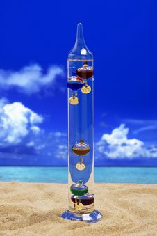 Galileo Thermometer. Stock Image Galileo Thermometer. Stock Image