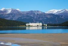 Lake Louise - Hotel Stock Photo Lake Louise - Hotel Stock Photo