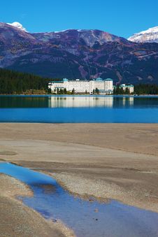 Lake Louise - Hotel Stock Photo Lake Louise - Hotel Stock Photo