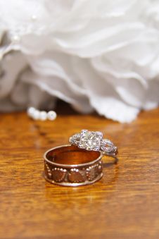 Wedding Rings Royalty Free Stock Photography
