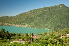View On Mountains And Lake Stock Photography