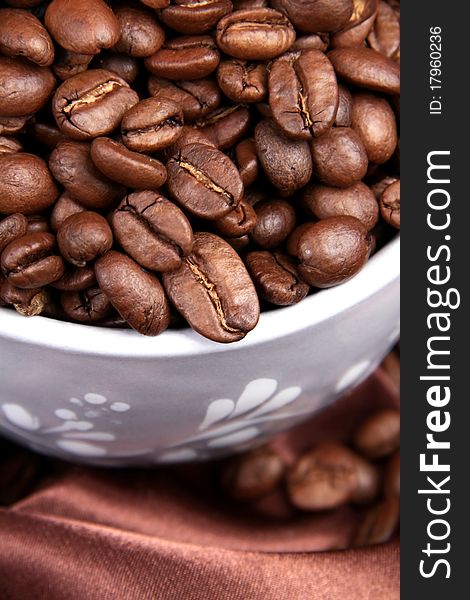 Coffee on a table in a studio setting room