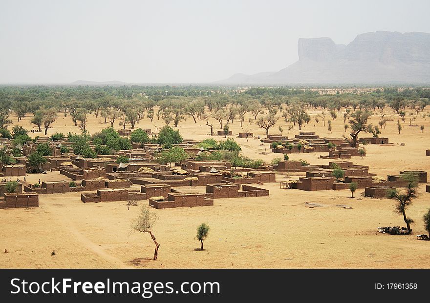 View from Bandiagara fault, Mali. View from Bandiagara fault, Mali